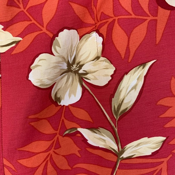 TALBOTS • Silk/Linen Floral Pants - Picture 5 of 7